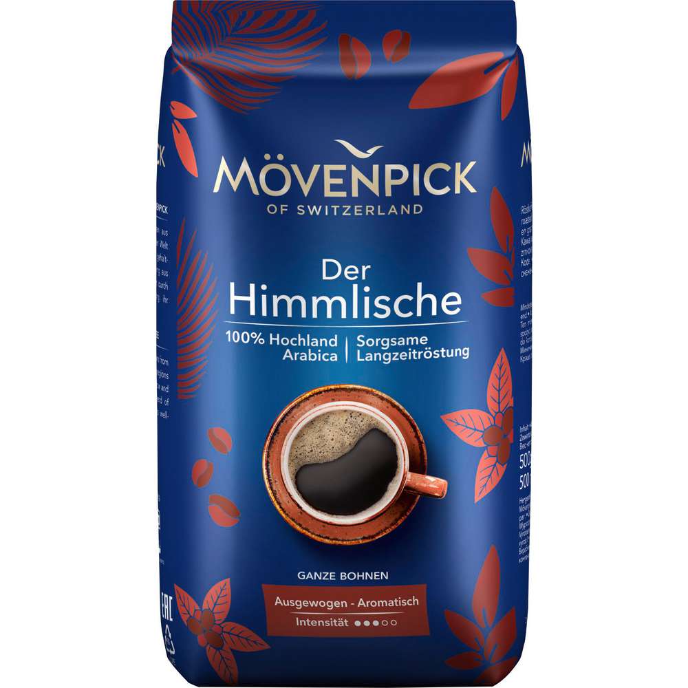 Produktabbildung Mövenpick Kaffee Der Himmlische, ganze Bohne