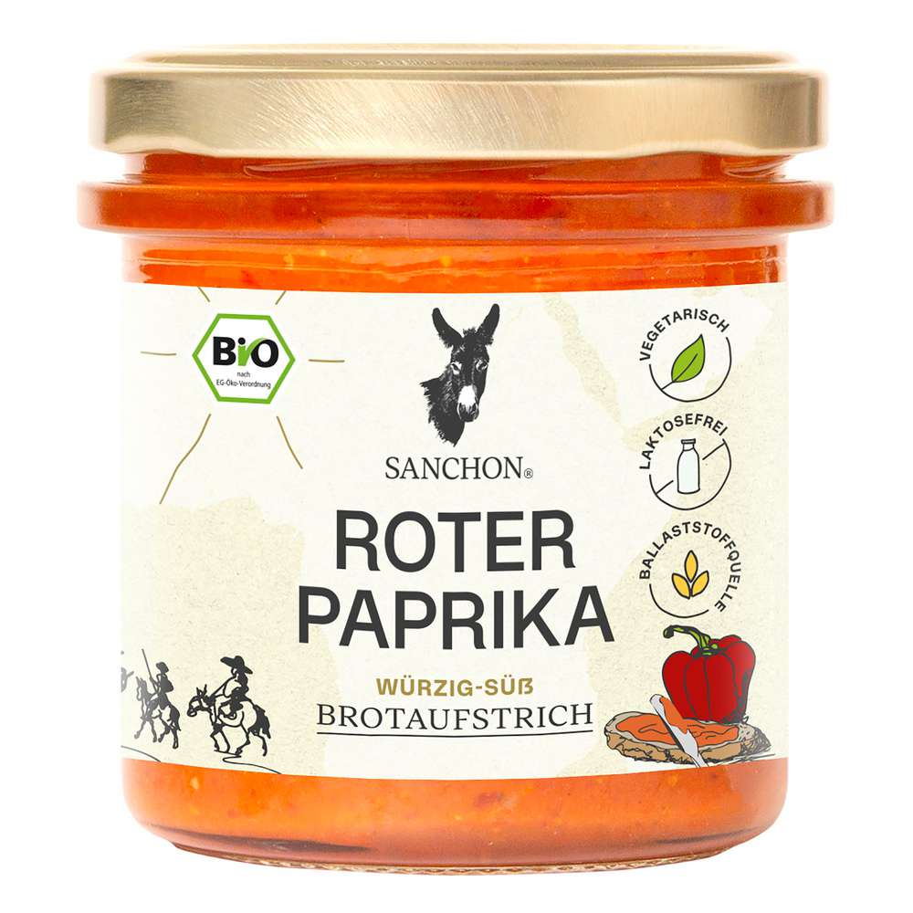 Produktabbildung Sanchon Bio Brotaufstrich Roter Paprika