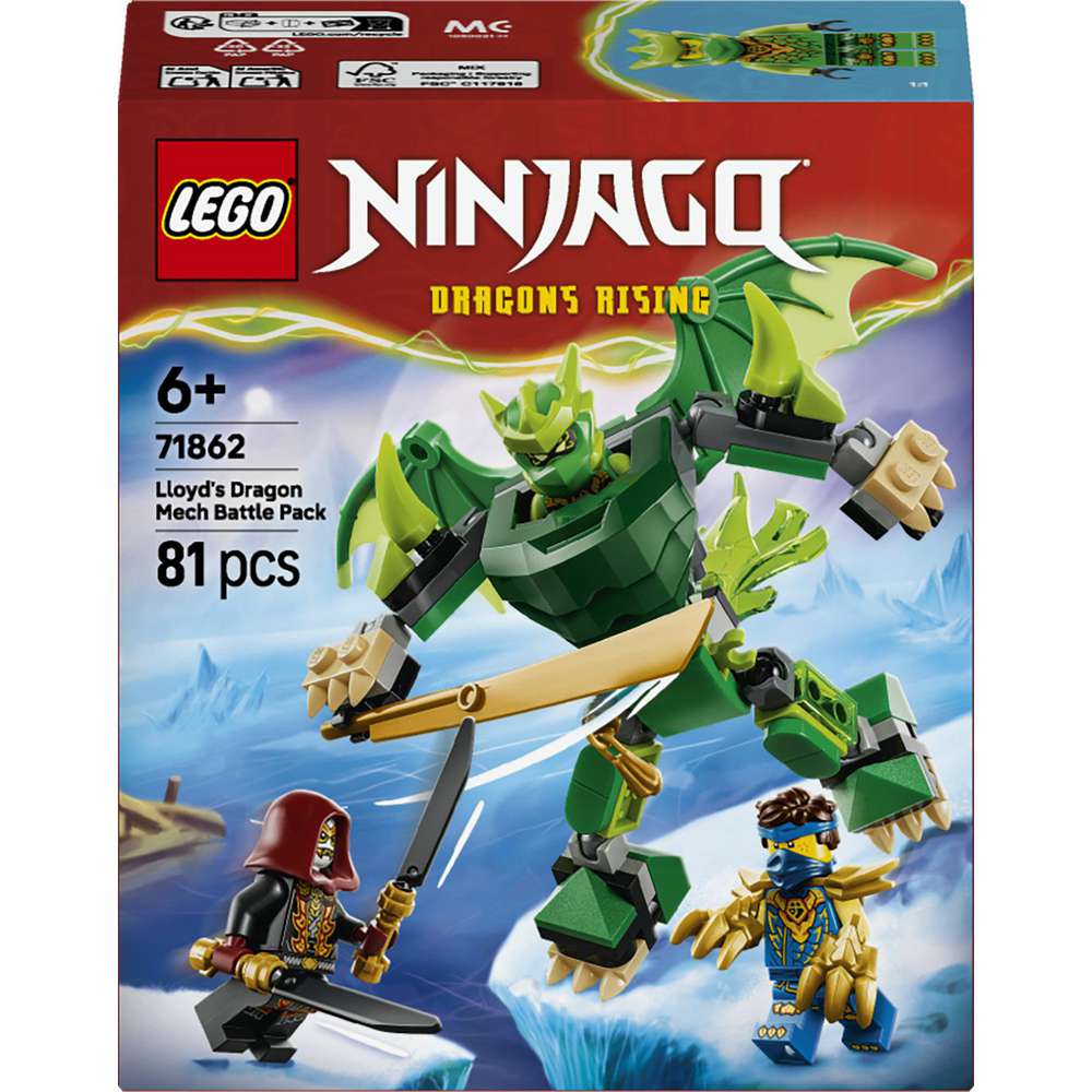 Produktabbildung Lego LEGO NINJAGO Lloyds Drachen-Mech Battle Set 71862