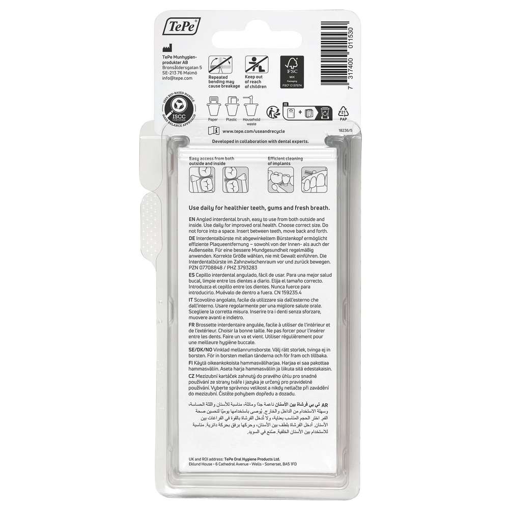 Produktabbildung TePe Interdental-Bürsten Angle Iso 2, rot