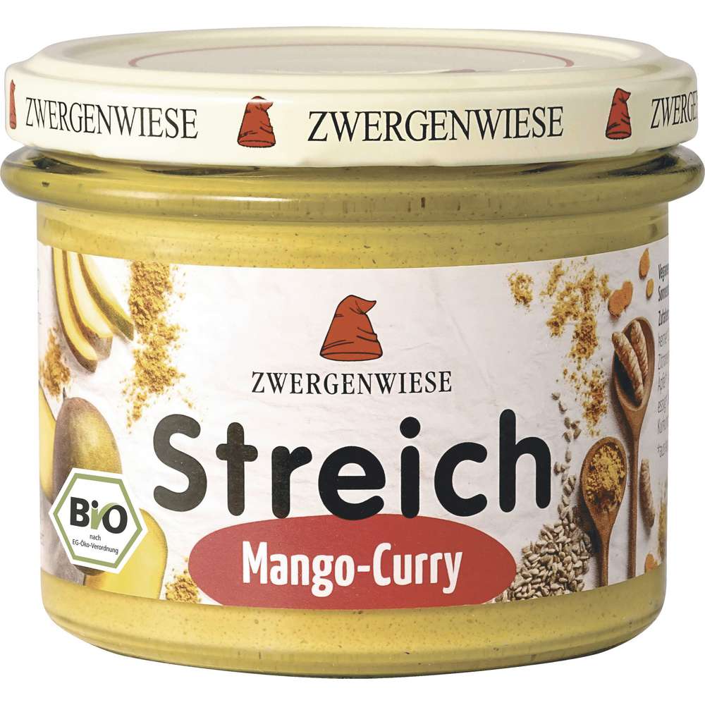 Produktabbildung Zwergenwiesen Streich Brotaufstrich, Mango-Curry