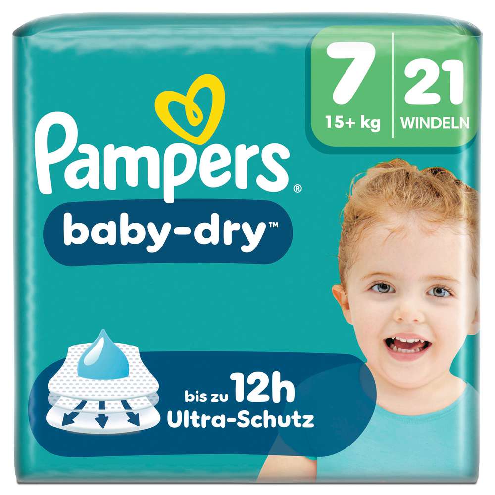 Produktabbildung Pampers Windeln Baby Dry Gr.7 Junior 15+ kg 