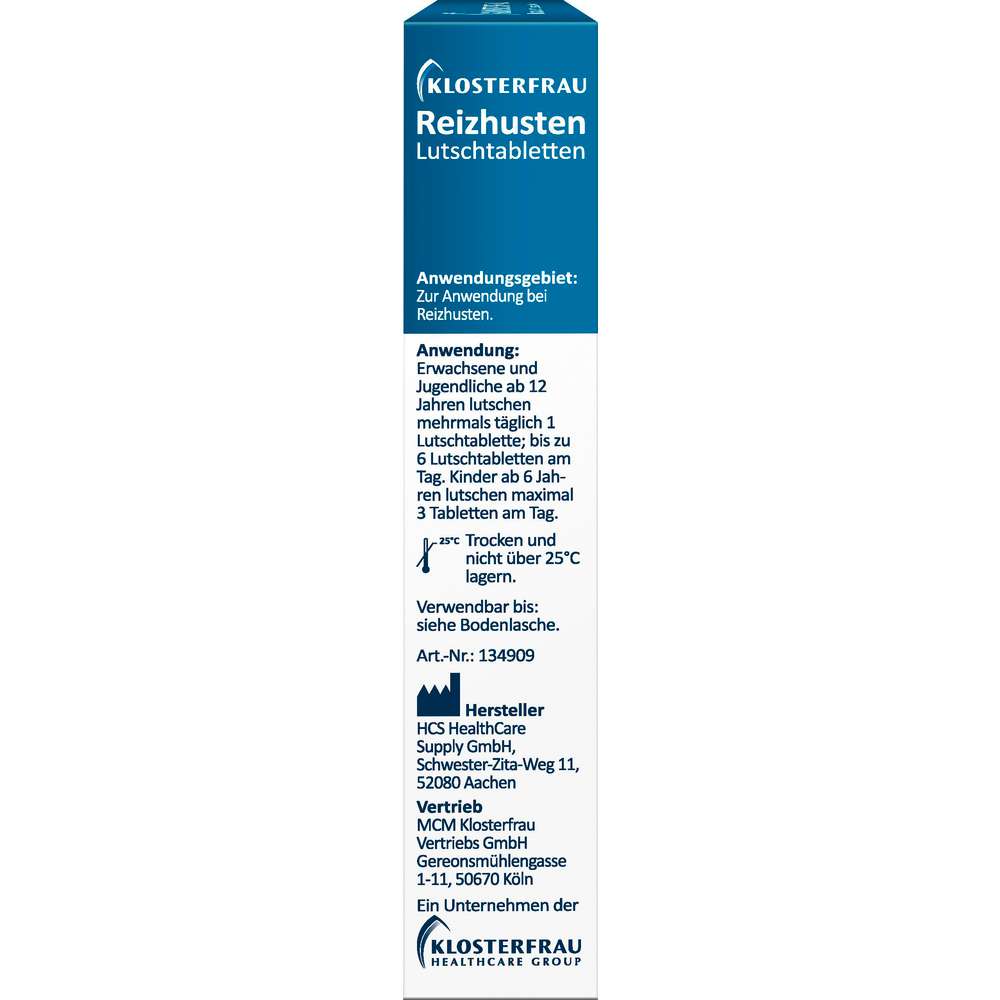 Produktabbildung Klosterfrau Reizhusten Lutschtabletten, Salbei-Honig