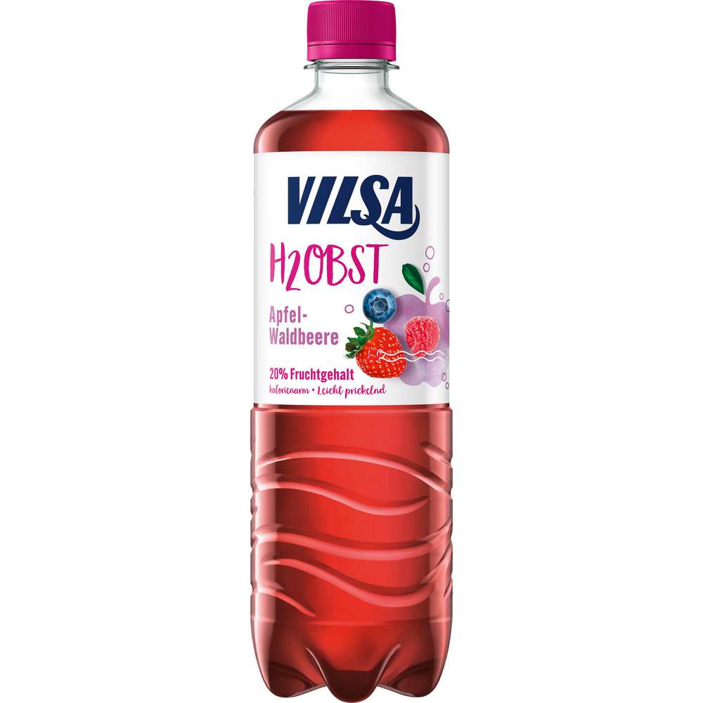 Produktabbildung Vilsa H2Obst Sportdrink, Apfel-Waldbeere