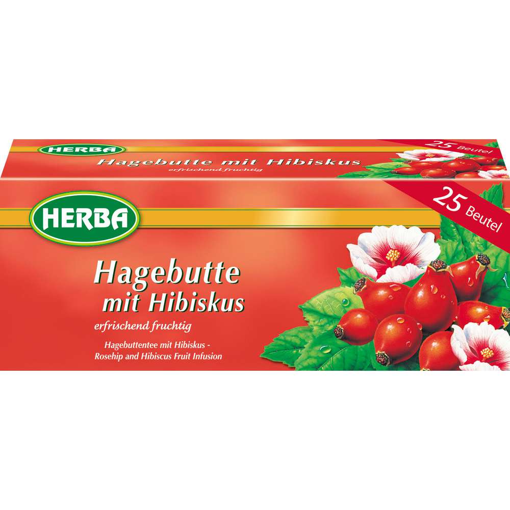 Produktabbildung Herba Tee, Hagebutte mit Hibiskus