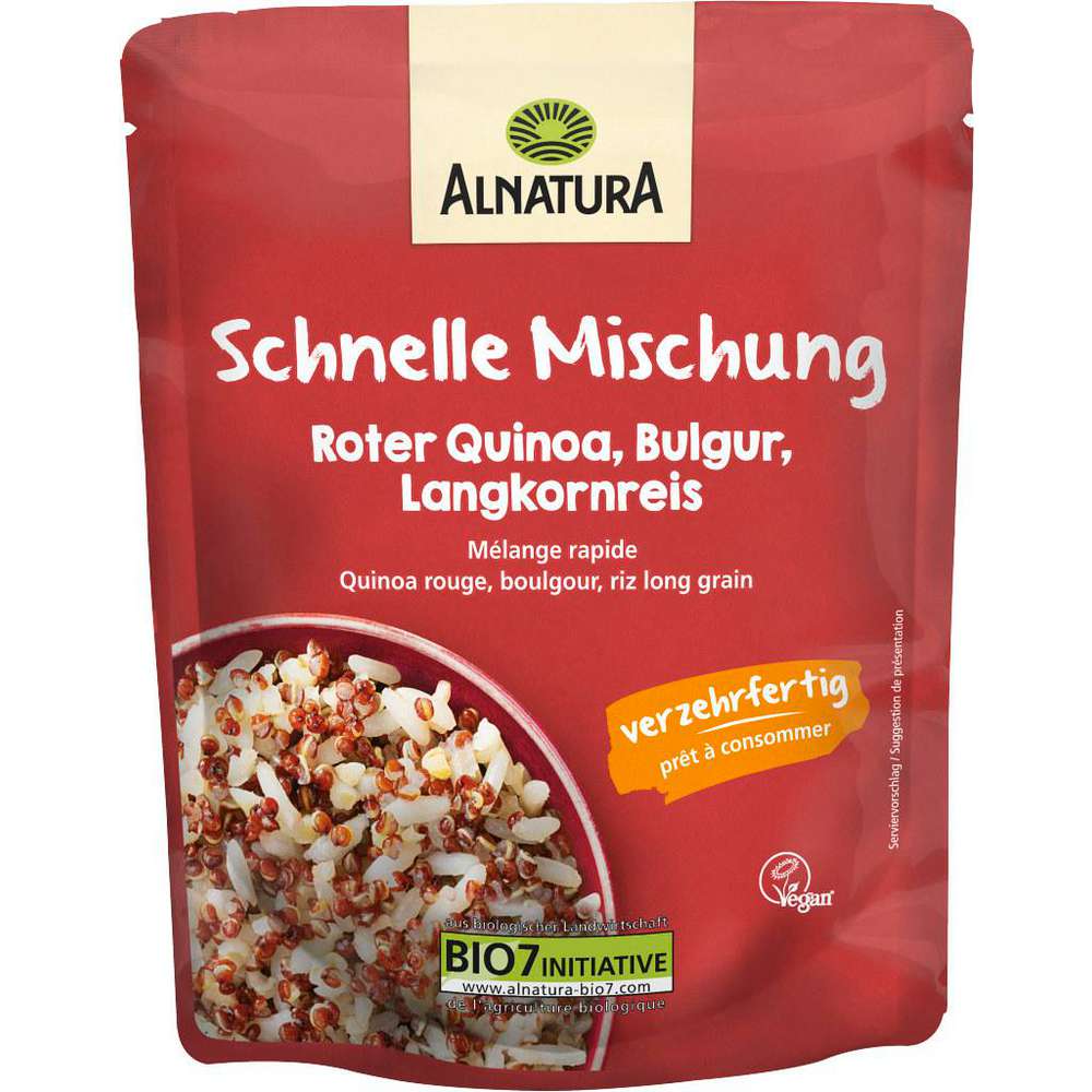 Produktabbildung Alnatura Bio Schnelle Mischung Roter Quinoa, Bulgur, Langkornreis