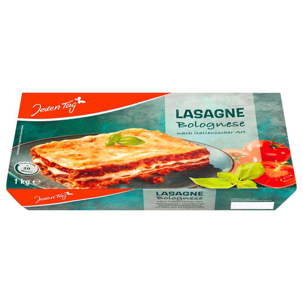 Produktabbildung Jeden Tag Lasagne Bolognese