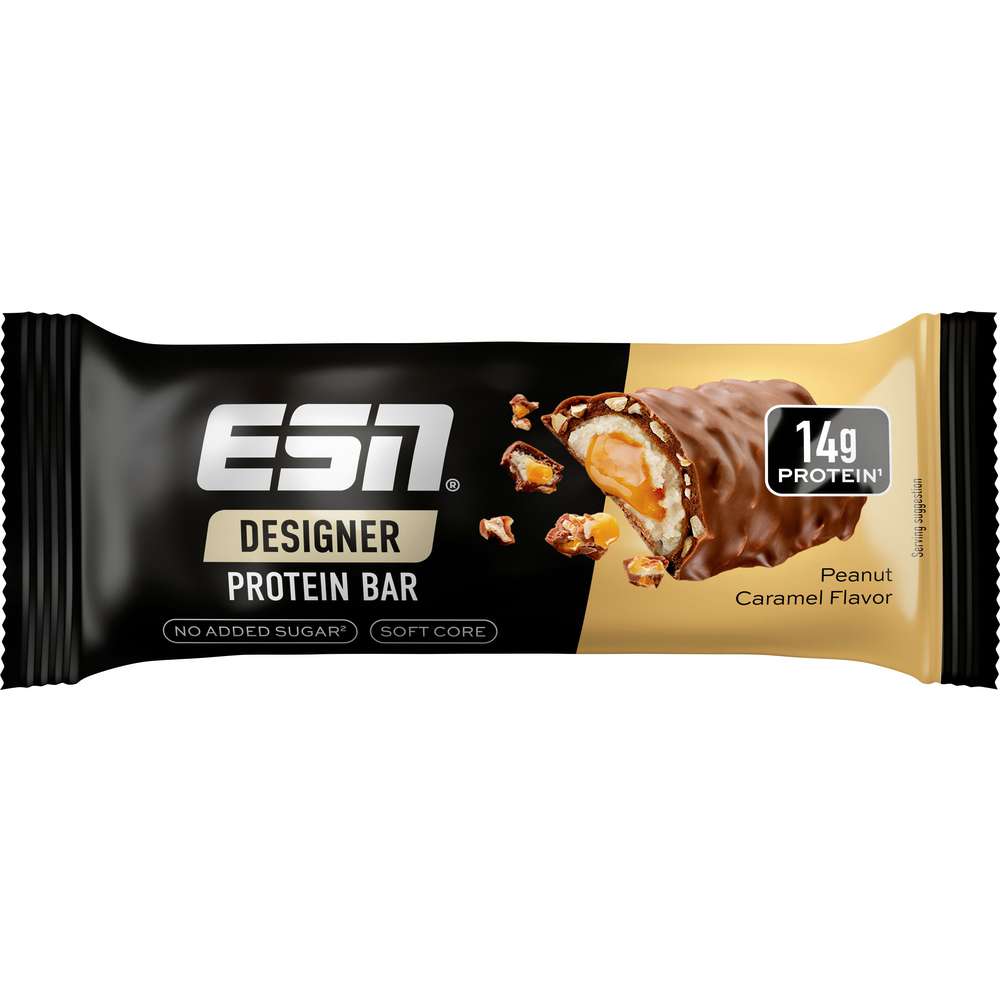 Produktabbildung ESN Proteinriegel Designer, Erdnuss-Karamell