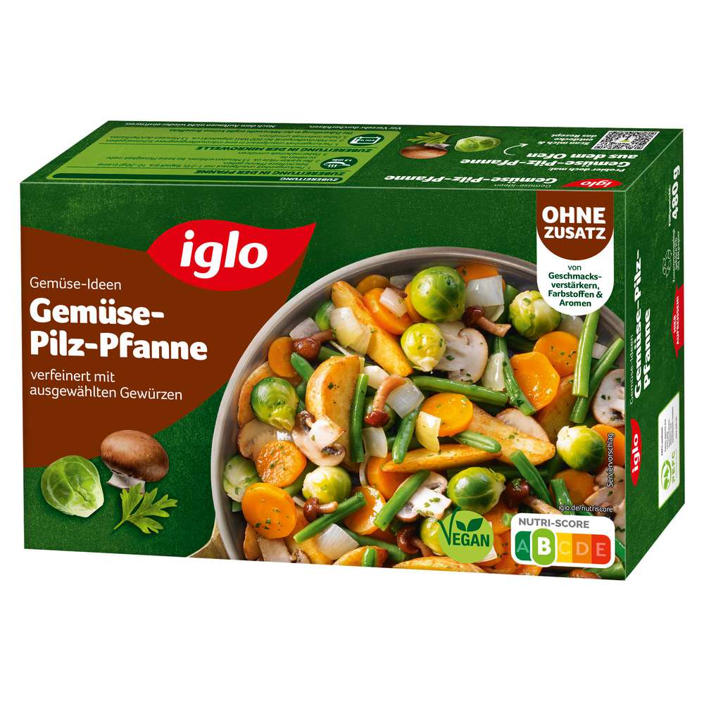 Produktabbildung Iglo Gemüse-Ideen Gemüse-Pilz-Pfanne, tiefgekühlt