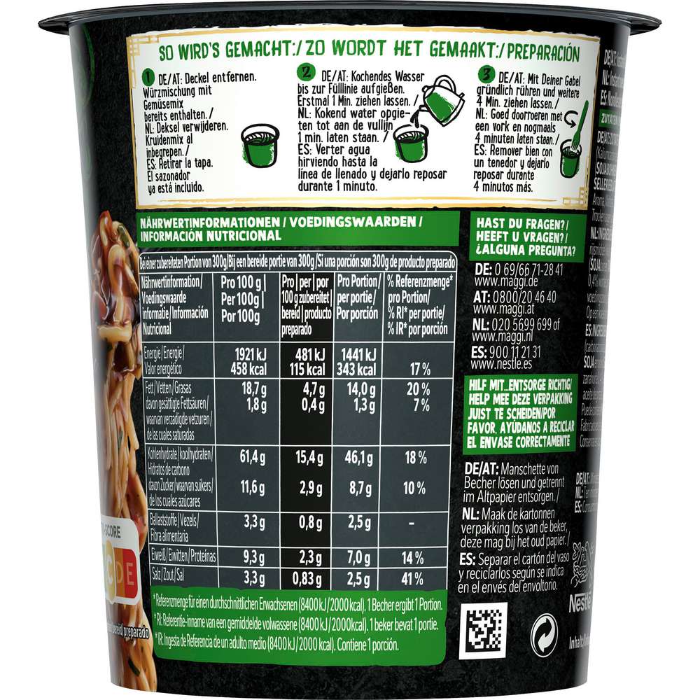 Produktabbildung Maggi Instant Cup Magic Asia, Saucy Noodles Teriyaki