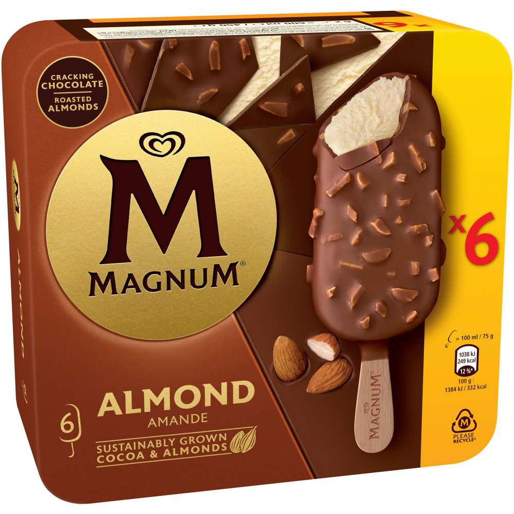 Produktabbildung Magnum Stiel-Eis, Mandel