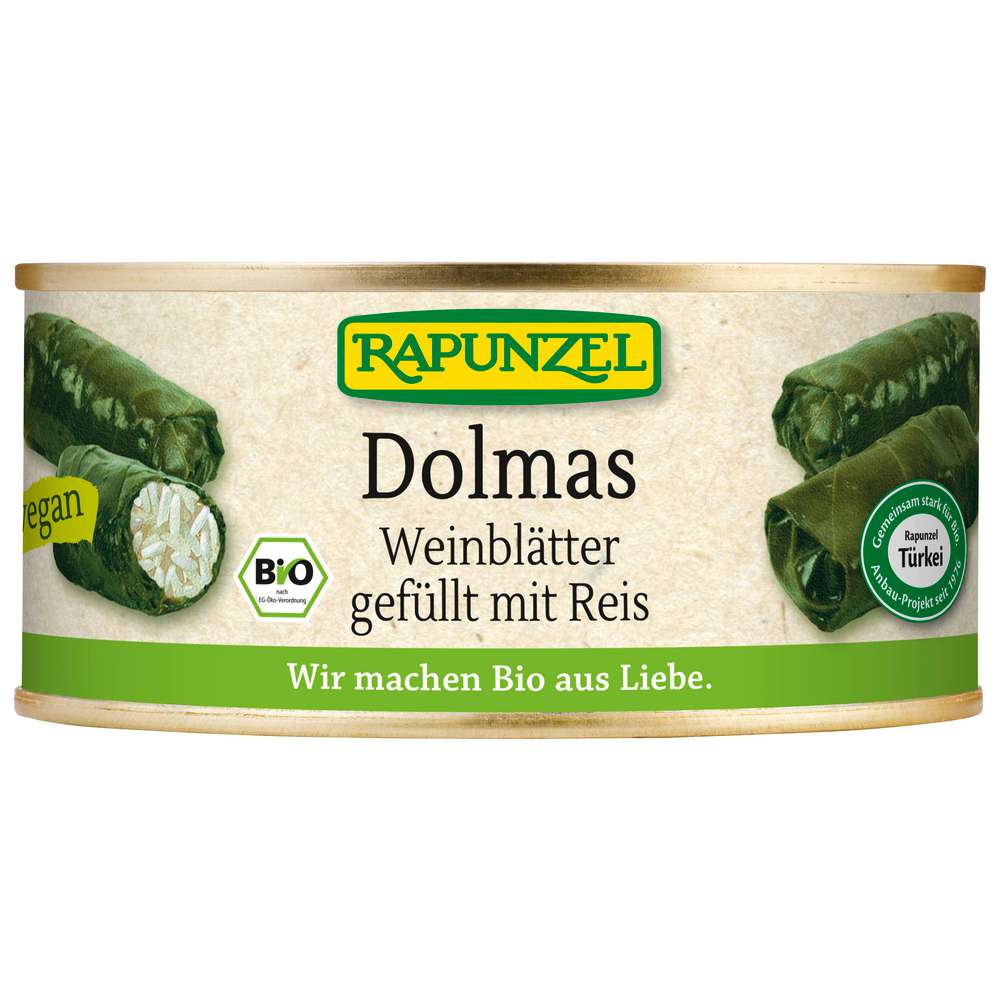 Produktabbildung Rapunzel Dolmas Weinblätter mit Reis