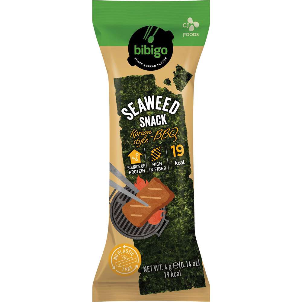 Produktabbildung Bibigo Seaweed Snack, BBQ