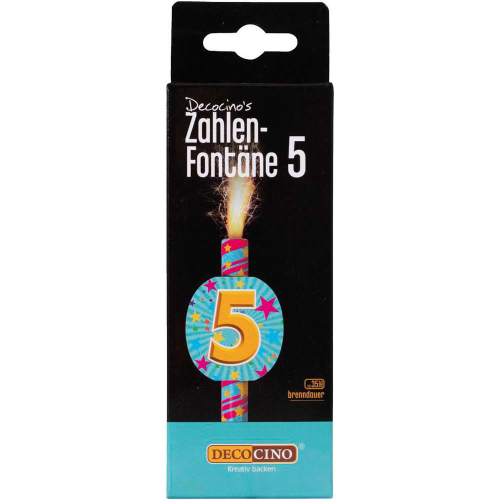 Produktabbildung Dekoback Zahlen-Fontäne Nr. 5