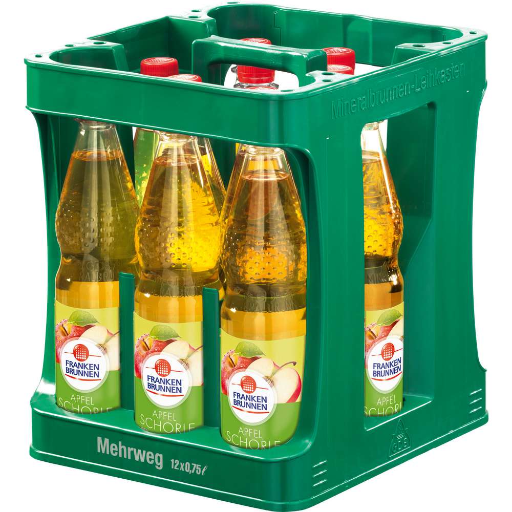 Produktabbildung Franken Brunnen Apfelschorle (12x 0,750 Liter)