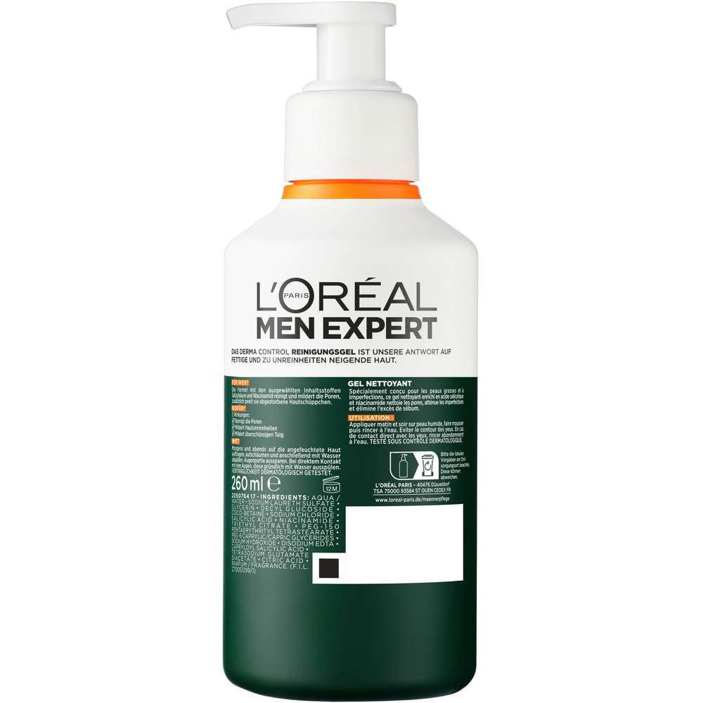 Produktabbildung L´Oreal Men Expert Derma Control Reinigungsgel