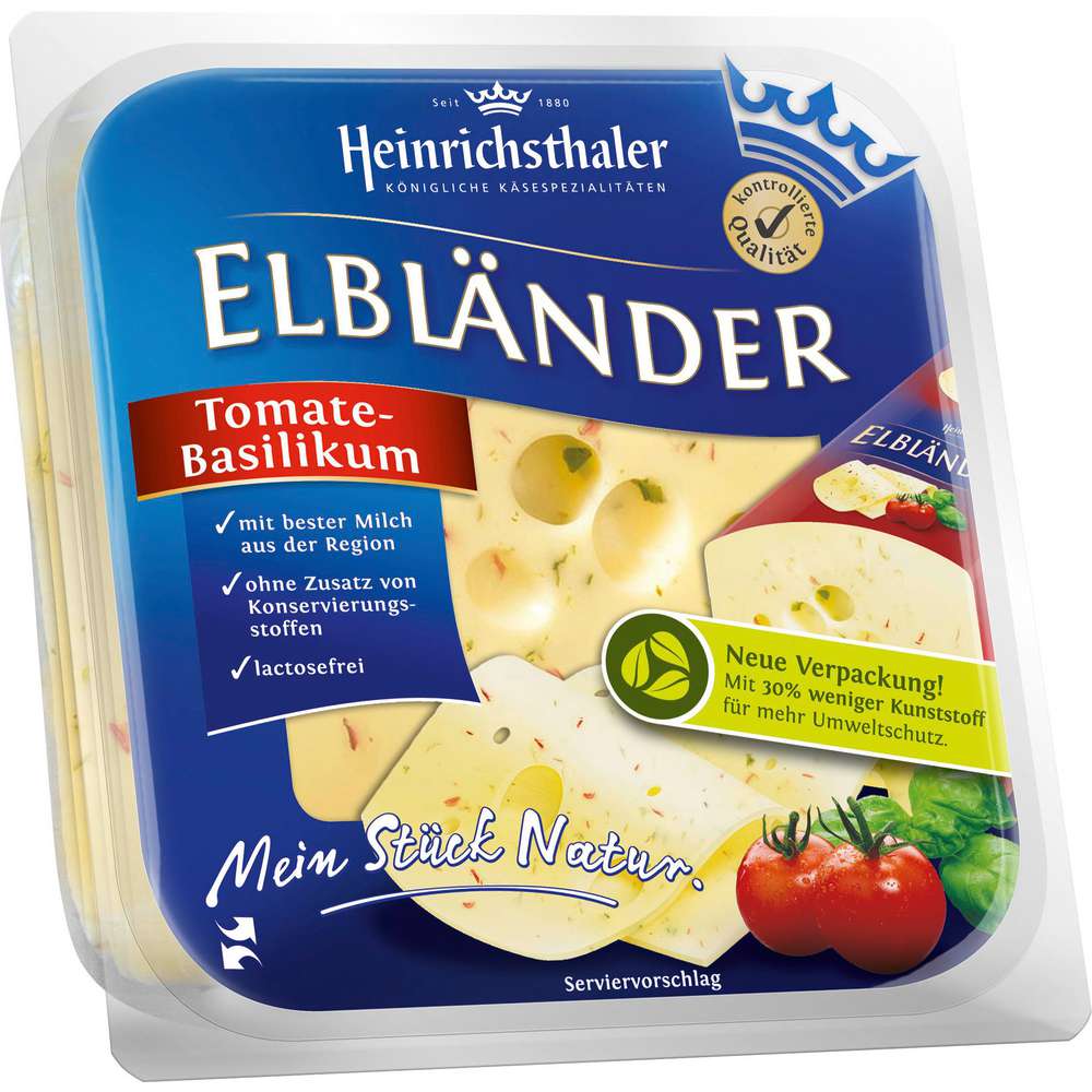 Produktabbildung Heinrichsthaler Elbländer Scheiben, Tomate-Basilikum
