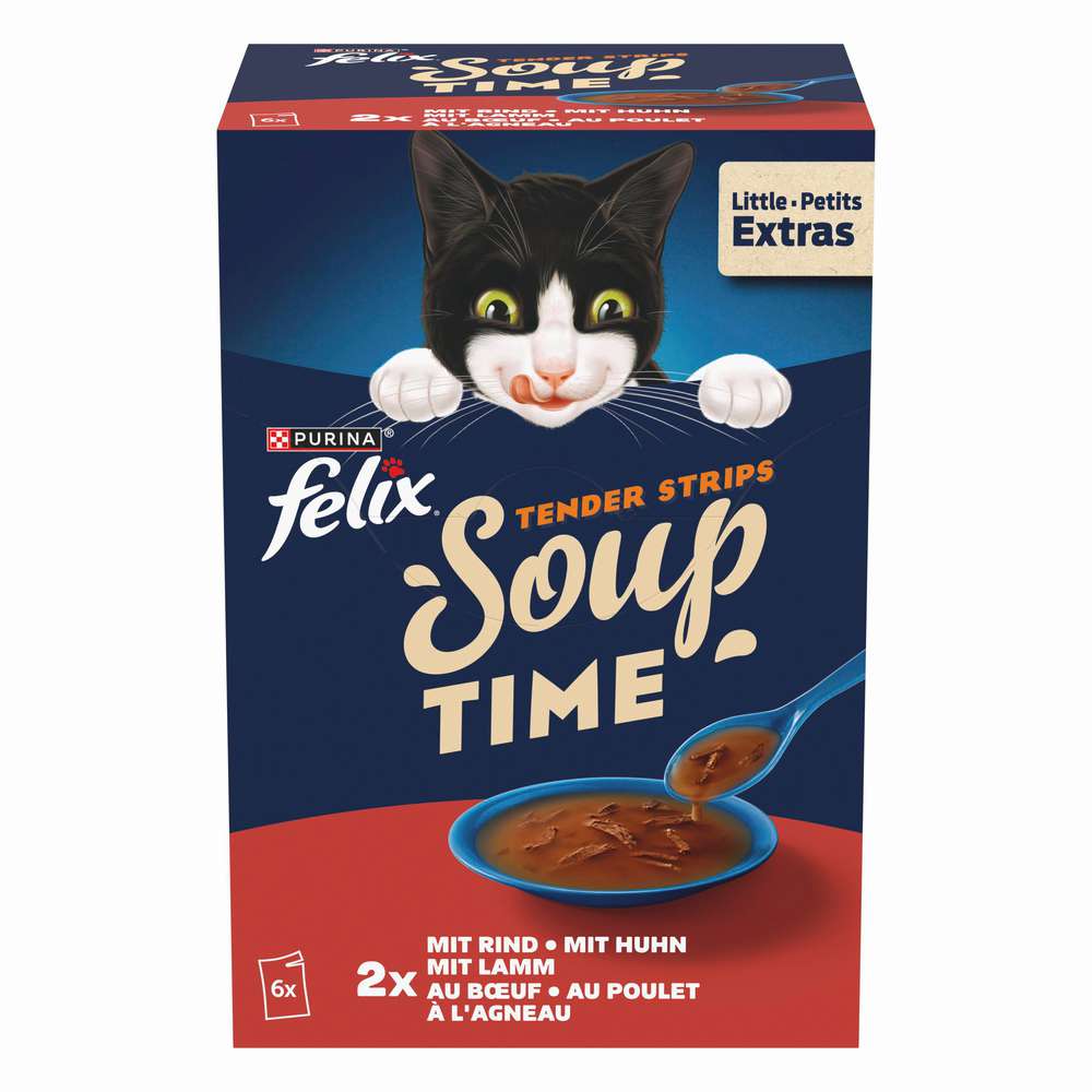 Produktabbildung Felix Katzen-Nassfutter Soup, Tender Strips Land