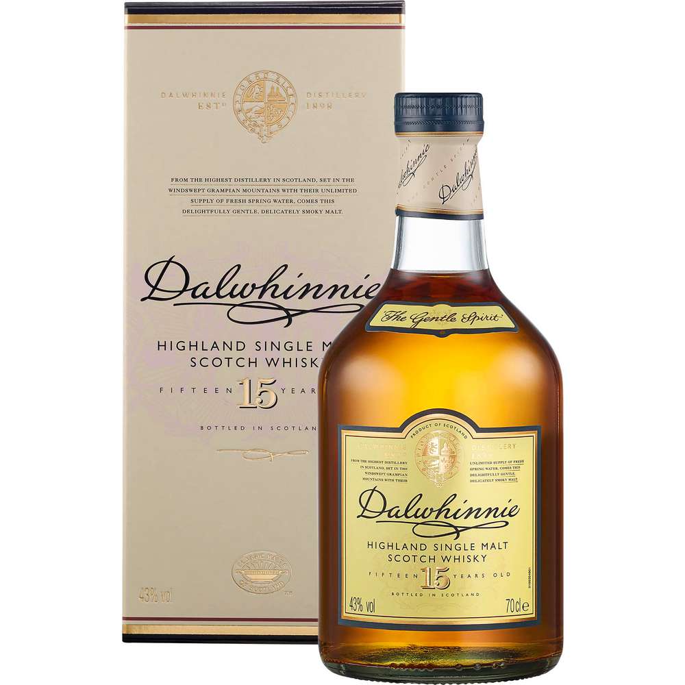 Produktabbildung Dalwhinnie Highland Malt Scotch Whisky 15 Jahre 43%