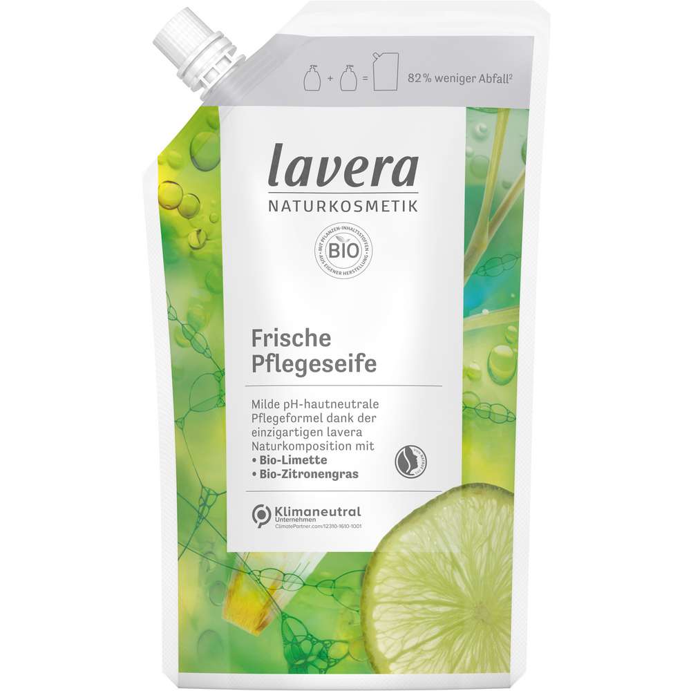 Produktabbildung lavera Handseife Bio Nachfüllpackung, Limette/Zitronengras