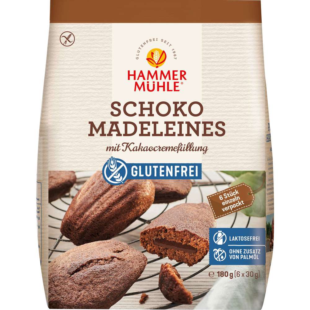 Produktabbildung Hammermühle Madeleines Schoko, glutenfrei
