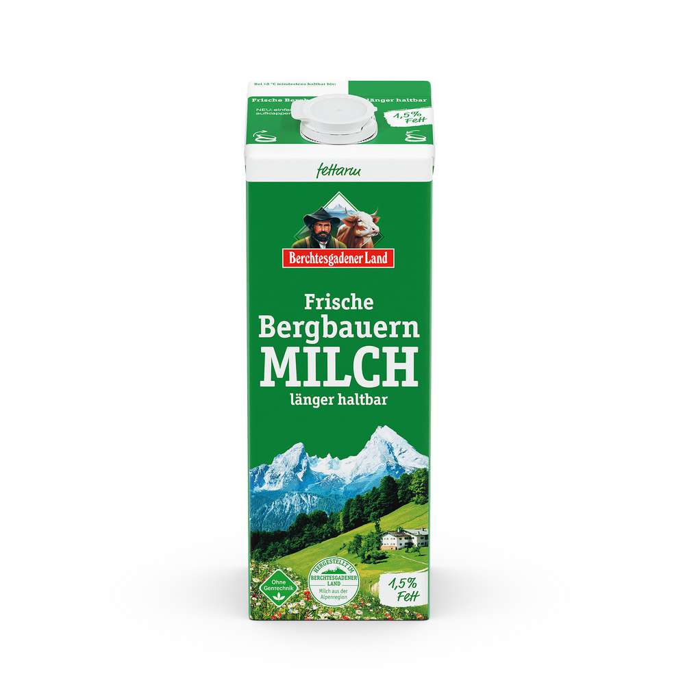 Produktabbildung Berchtesgadener Land Frische Bergbauern-Milch, länger haltbar 1,5% Fett