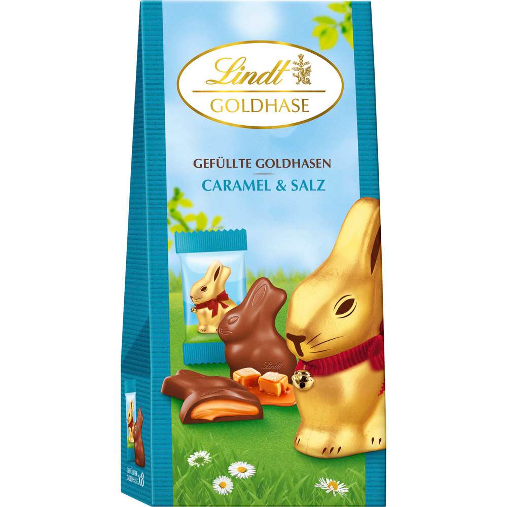 Produktabbildung Lindt Gold Bunny gefüllt Caramel & Salz
