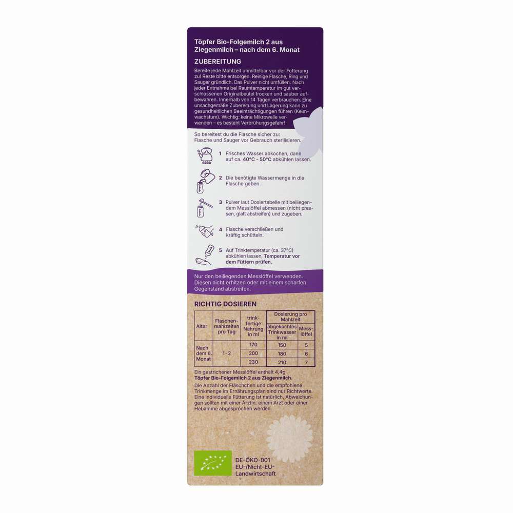 Produktabbildung Töpfer Bio Ziegenmilch 2
