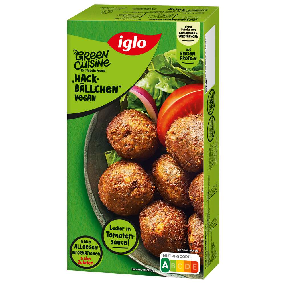Produktabbildung Iglo Vegetarische Hackbällchen, tiefgekühlt