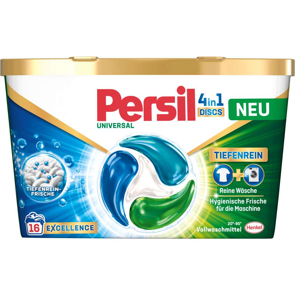 Produktabbildung Persil Universal-Waschmittel, 4in1 Discs, Tiefenrein