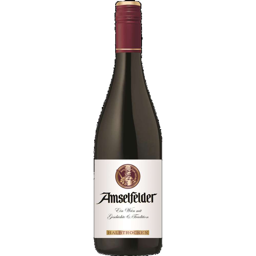 Produktabbildung Weinkellerei Hechtsheim Amselfelder rot halbtrocken, Rotwein