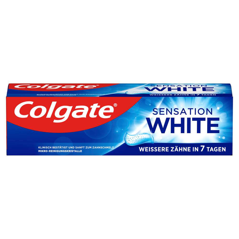 Produktabbildung Colgate Zahncreme Sensation White