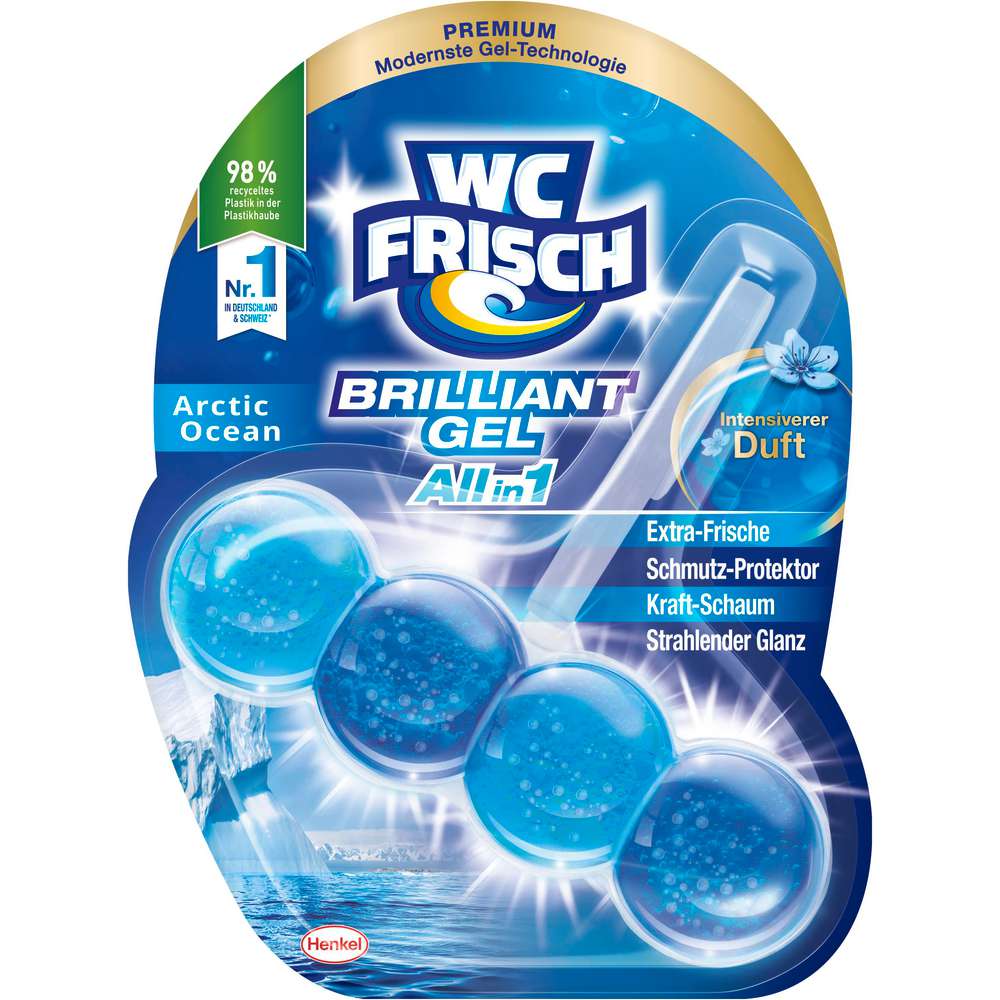 Produktabbildung WC Frisch Duftspüler Brilliant Gel, Arctic Ocean