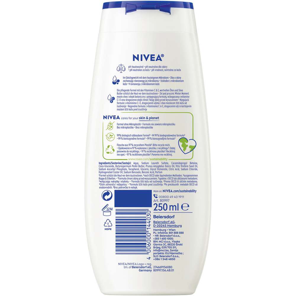 Produktabbildung Nivea Pflegedusche Winter Moment, Shea Butter