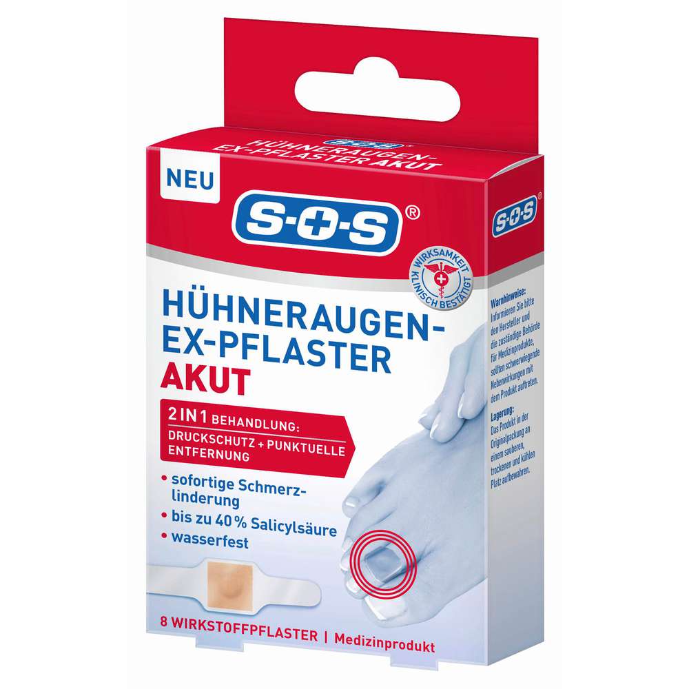 Produktabbildung SOS Hühneraugen-Ex-Pflaster Akut