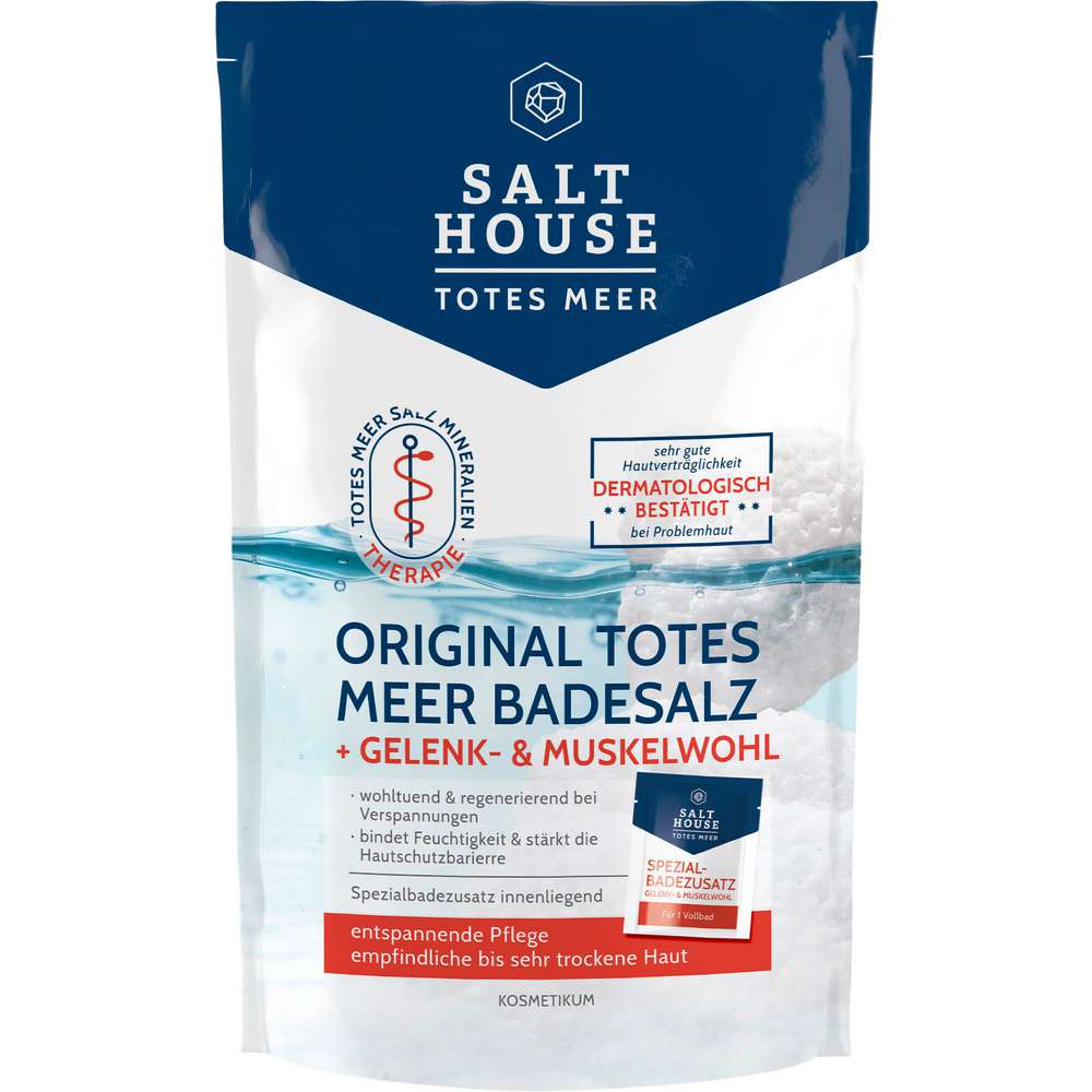 Produktabbildung Salthouse Badesalz totes Meer, Gelenk- und Muskelwohl