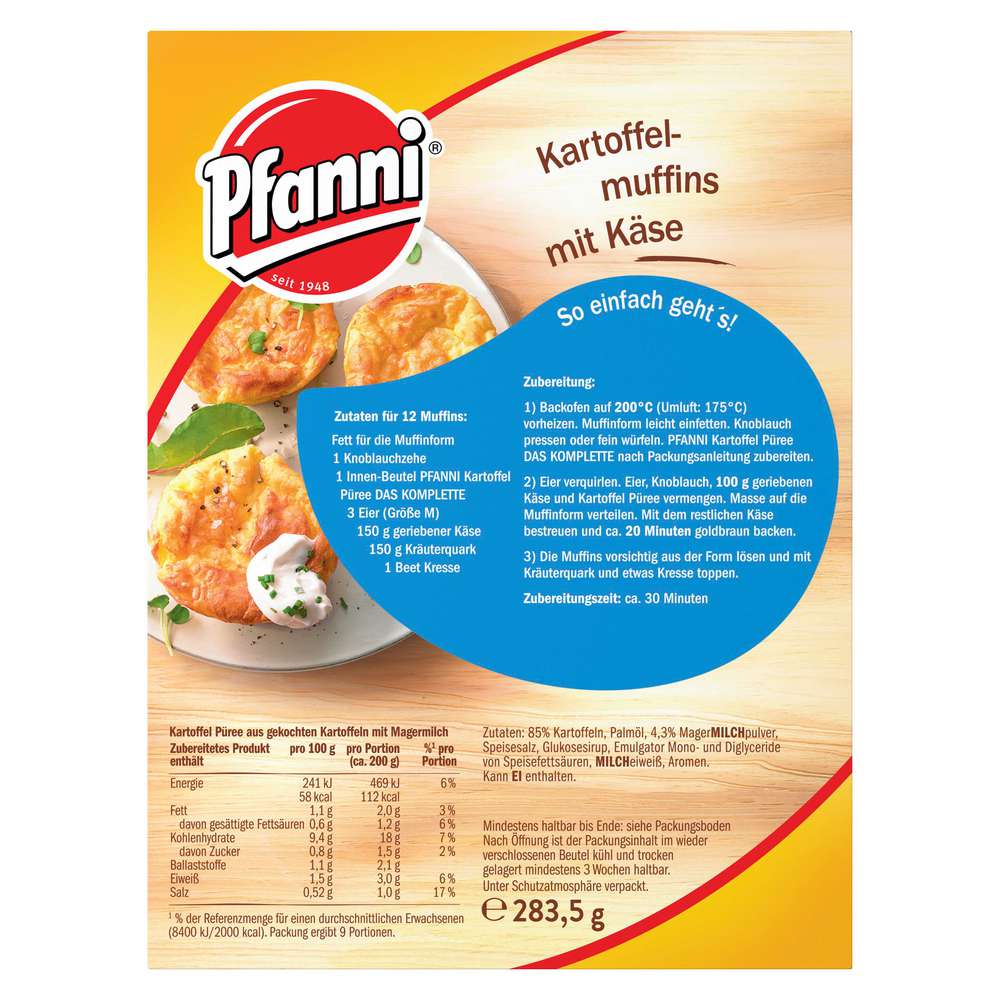 Produktabbildung Pfanni Kartoffel Püree Das Komplette