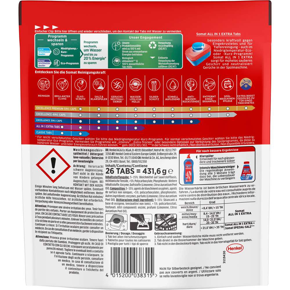 Produktabbildung Somat Spülmaschinen-Tabs All-In-One Extra