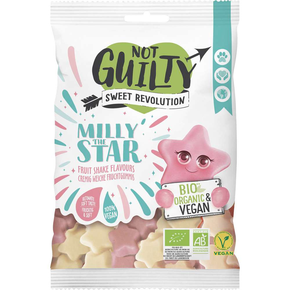 Produktabbildung Not Guilty Fruchtgummi, Milly the Star, vegan