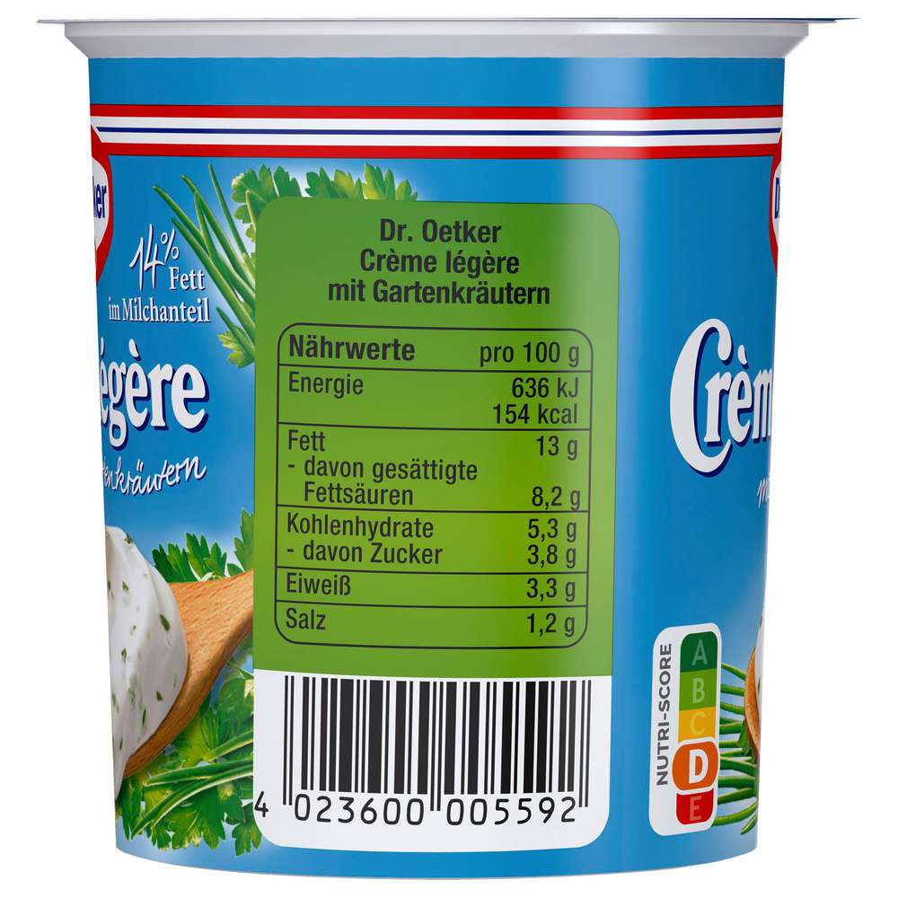 Produktabbildung Dr. Oetker Cremè Lègére, Gartenkräuter