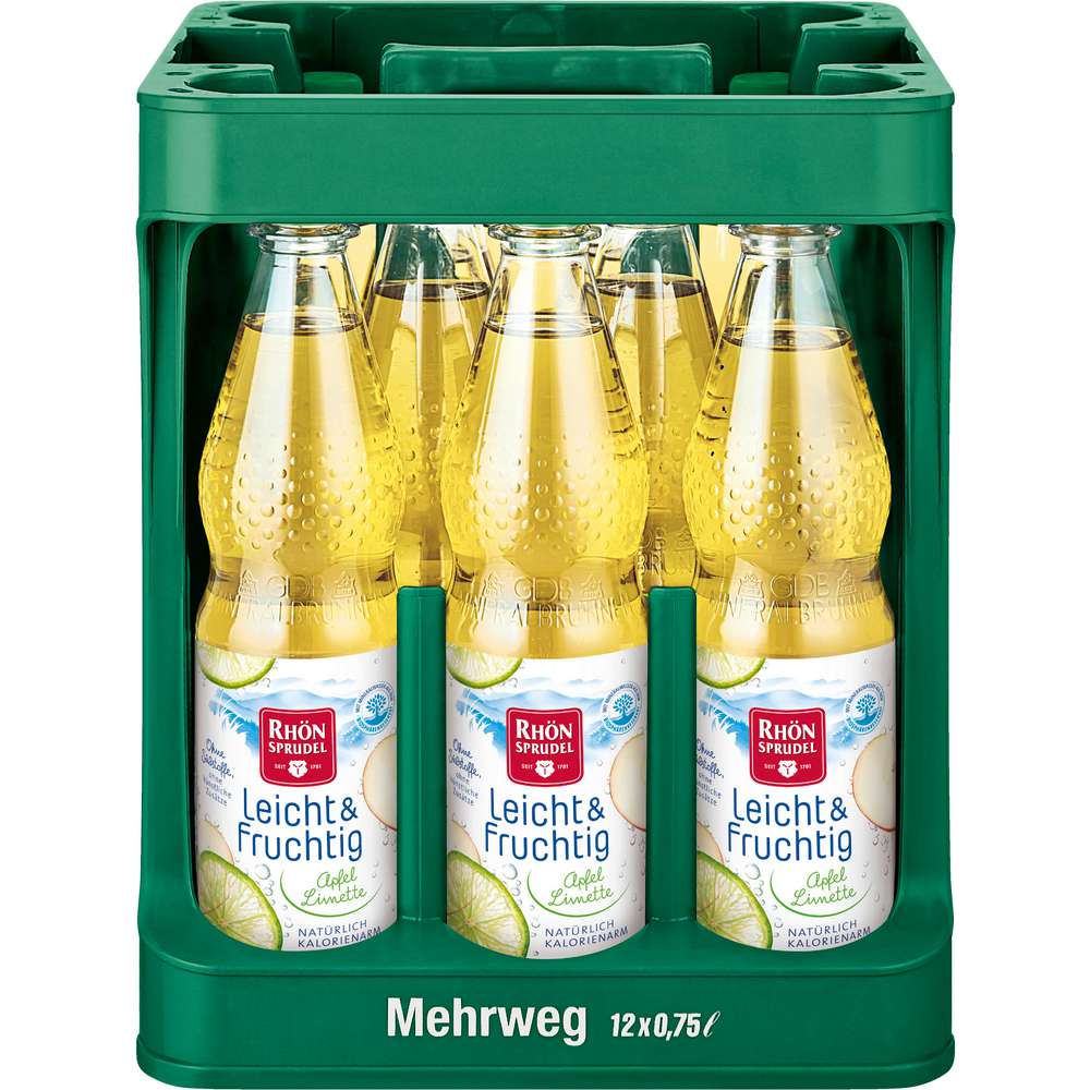 Produktabbildung Rhön Sprudel Leicht & Fruchtig Apfel-Limette Saft (12x 0,750 Liter)