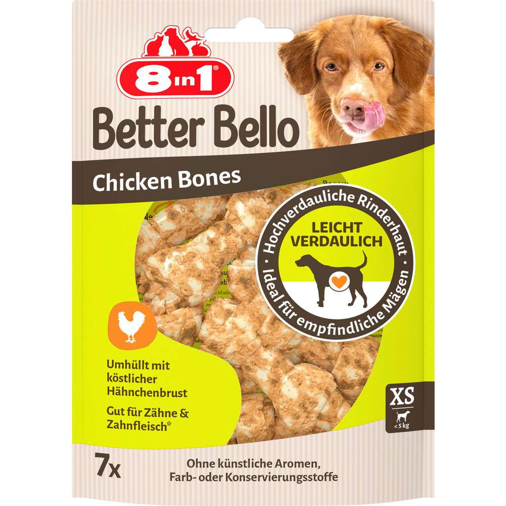 Produktabbildung Tetra Hunde-Snack Better Bello, 8in1 Chicken Bones