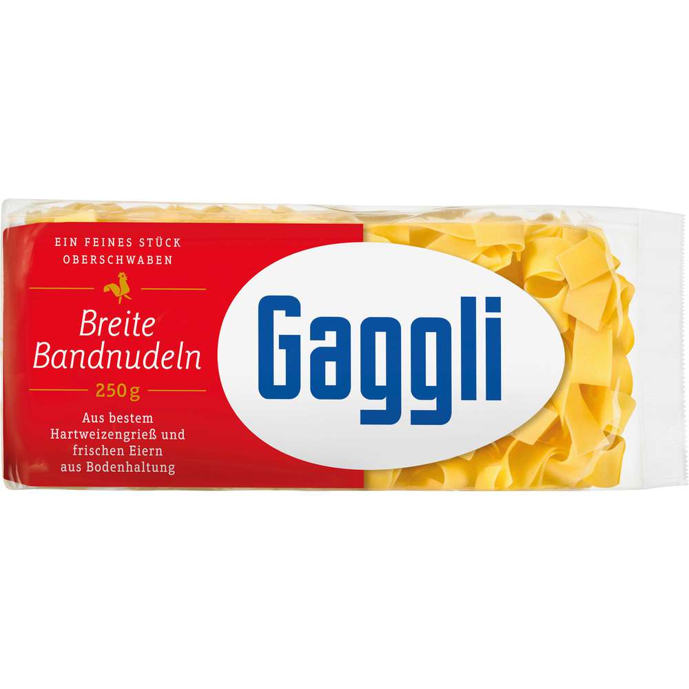 Produktabbildung Gaggli Nudeln, breite Bandnudeln