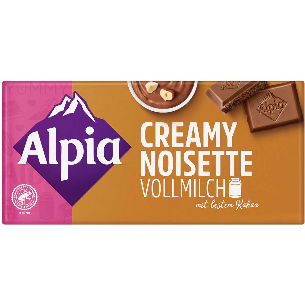 Produktabbildung Alpia Tafelschokolade, Creamy Noisette Vollmilch