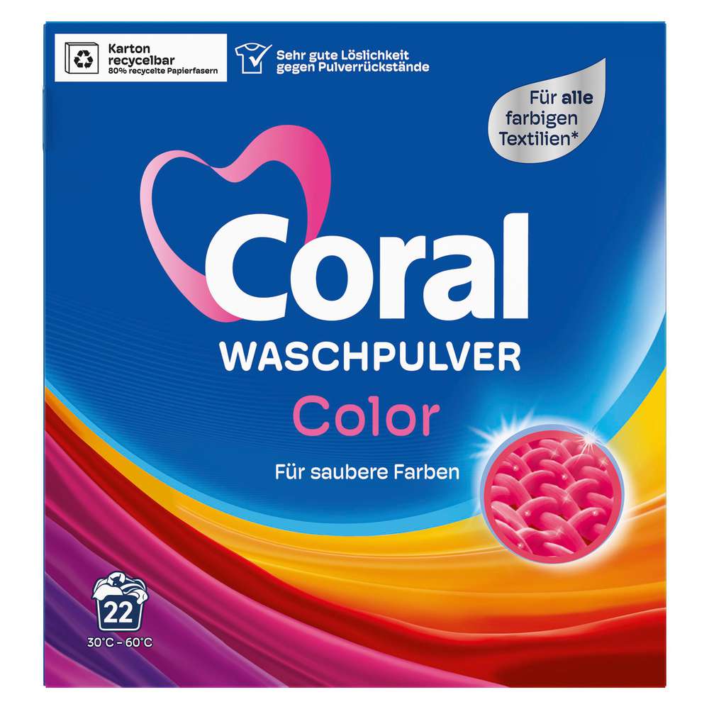 Produktabbildung Coral Color-Waschmittel Pulver