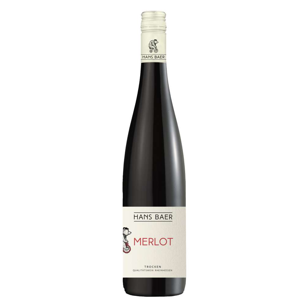 Produktabbildung Weinkellerei Hechtsheim Hans Baer Merlot rot, trocken