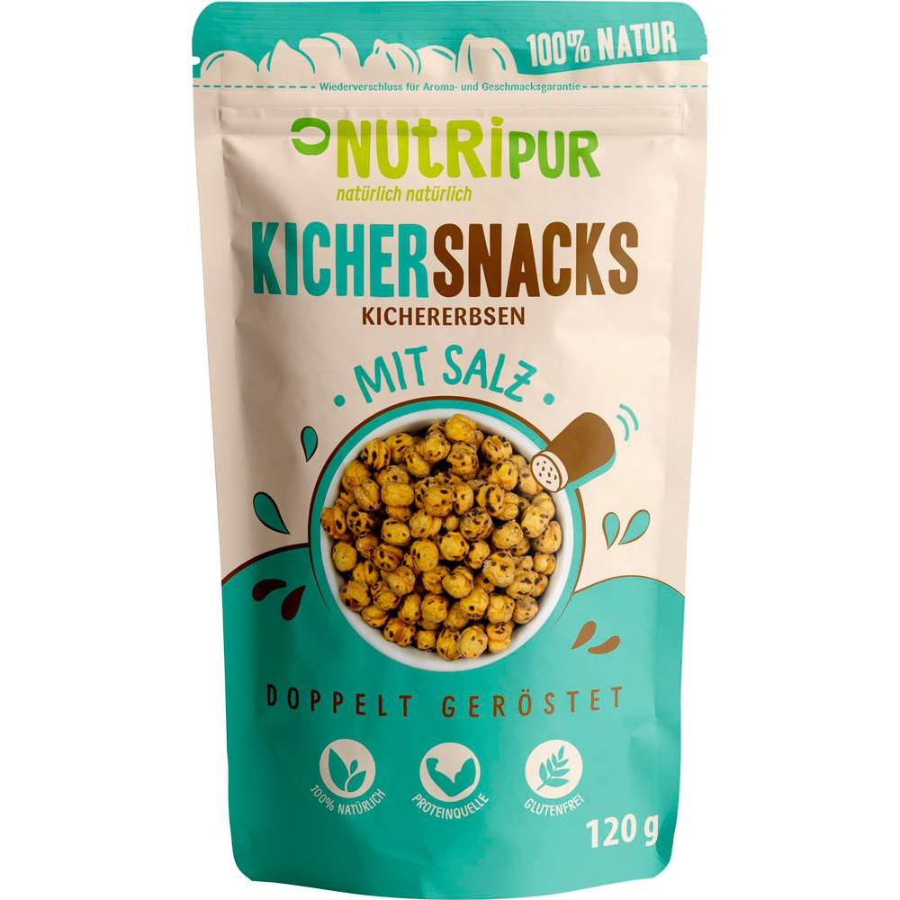 Produktabbildung Nutripur Kichersnacks Salz