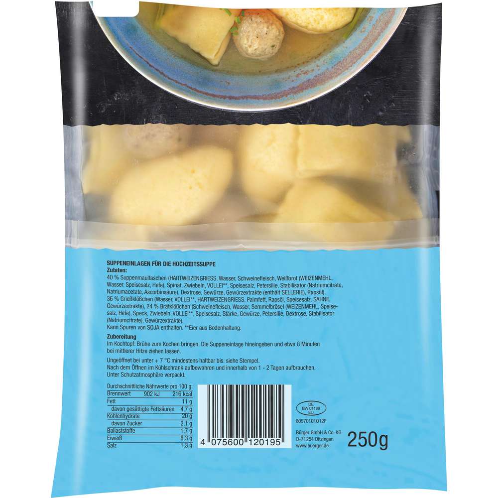 Produktabbildung Bürger Hochzeitssuppe
