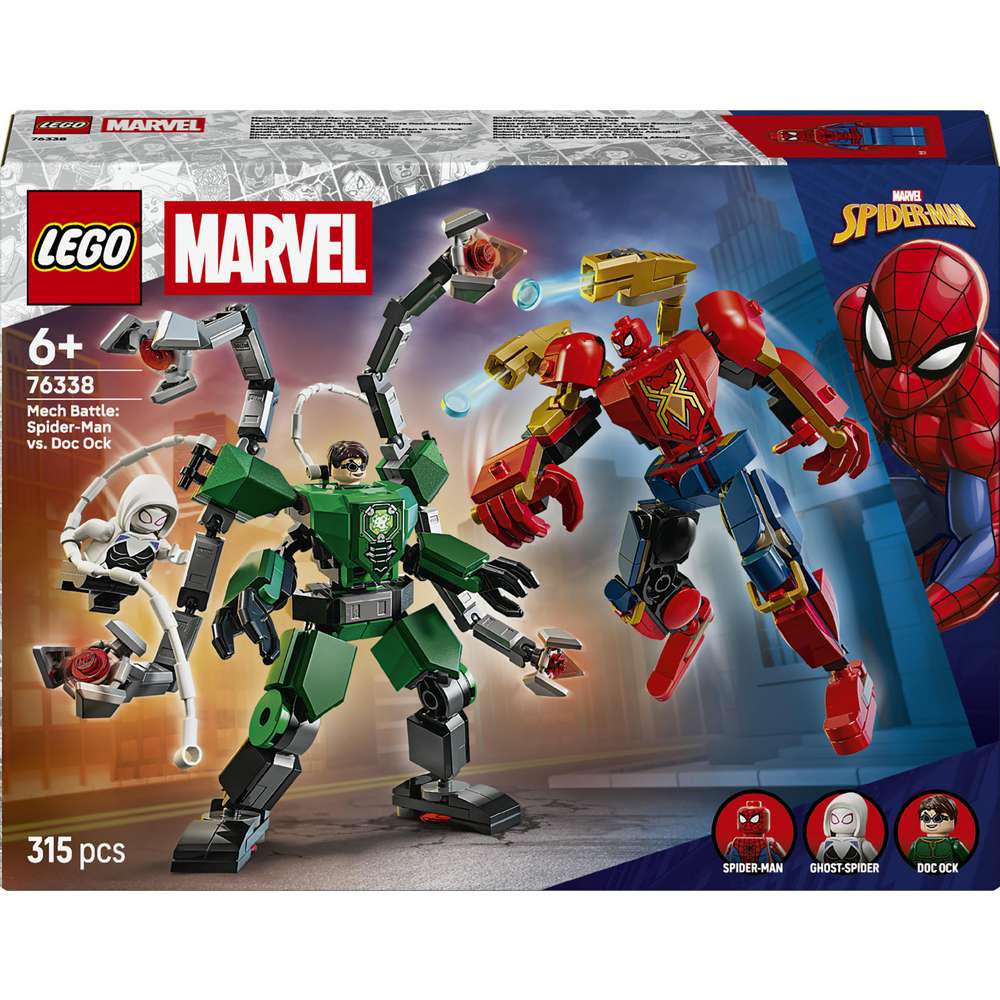 Produktabbildung Lego LEGO Marvel Mech-Duell: Spider-Man vs. Doc Ock 76338