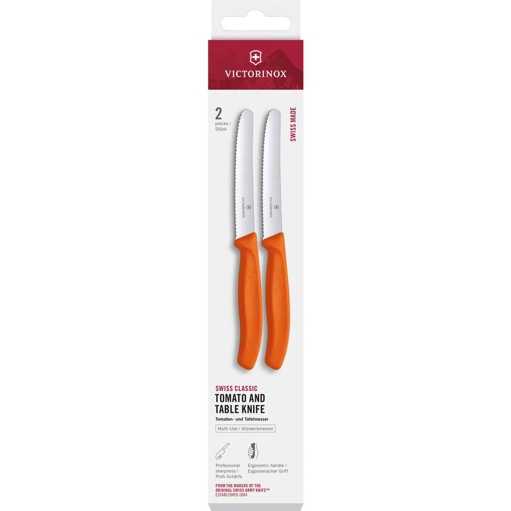 Produktabbildung Victorinox Tomaten-&Tafelmesser orange, 2er Set